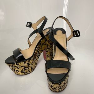 CHRISTIAN LOUBOUTIN CHUNK HEELS